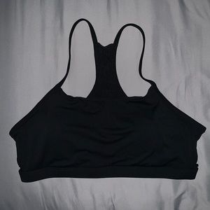 Fabletics Lace-Up Sports Bra - Black